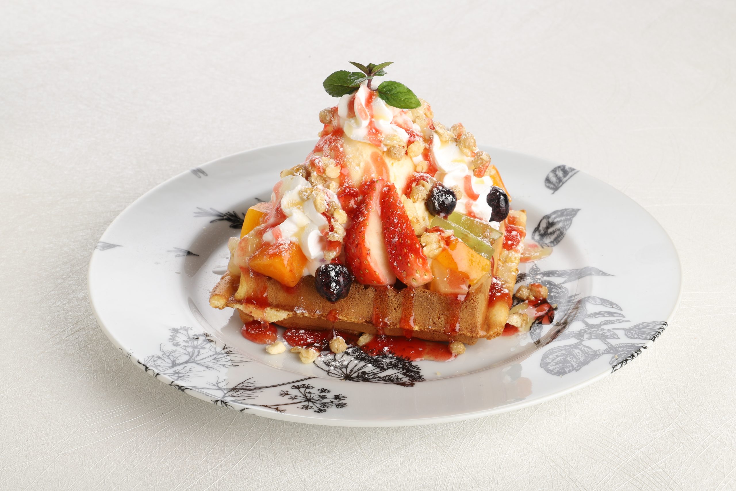 フルーツワッフル